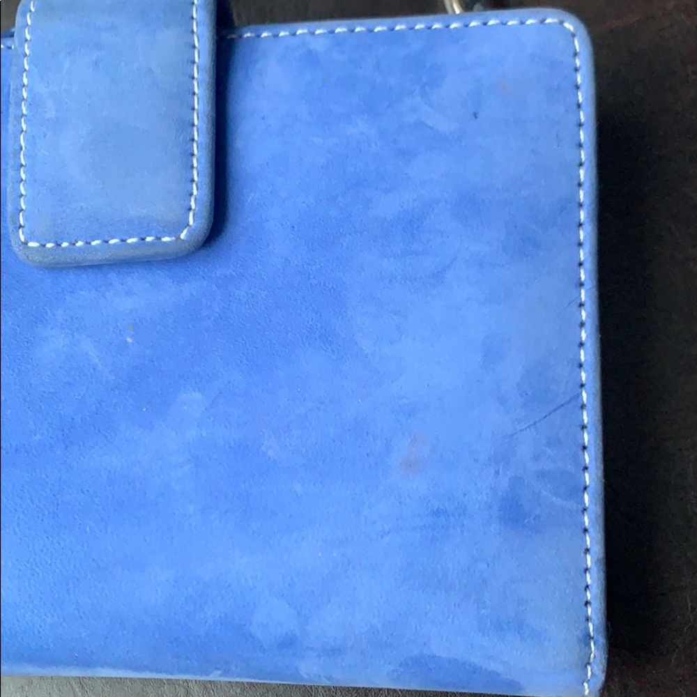 Italian Calfskin Blue Wallet/Wristlet. - Picture 10 of 11